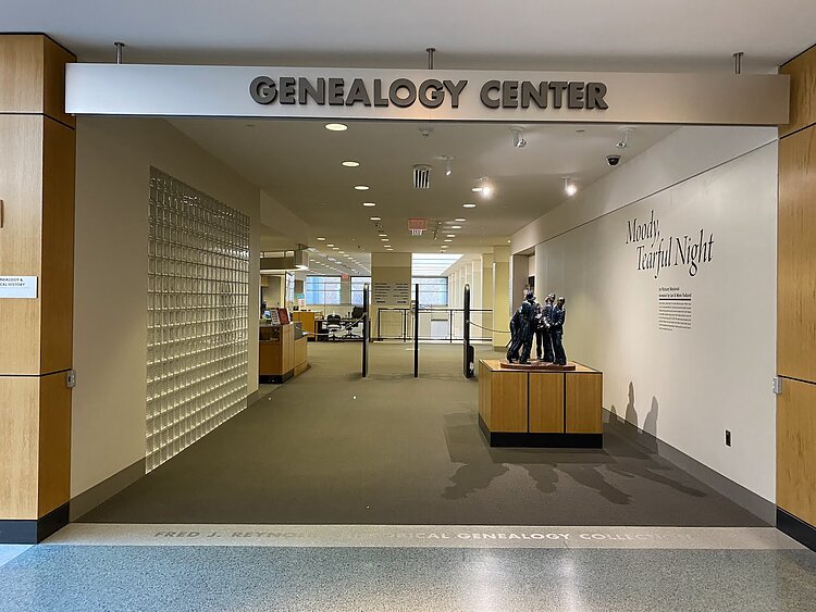 Genealogy Center Entrance