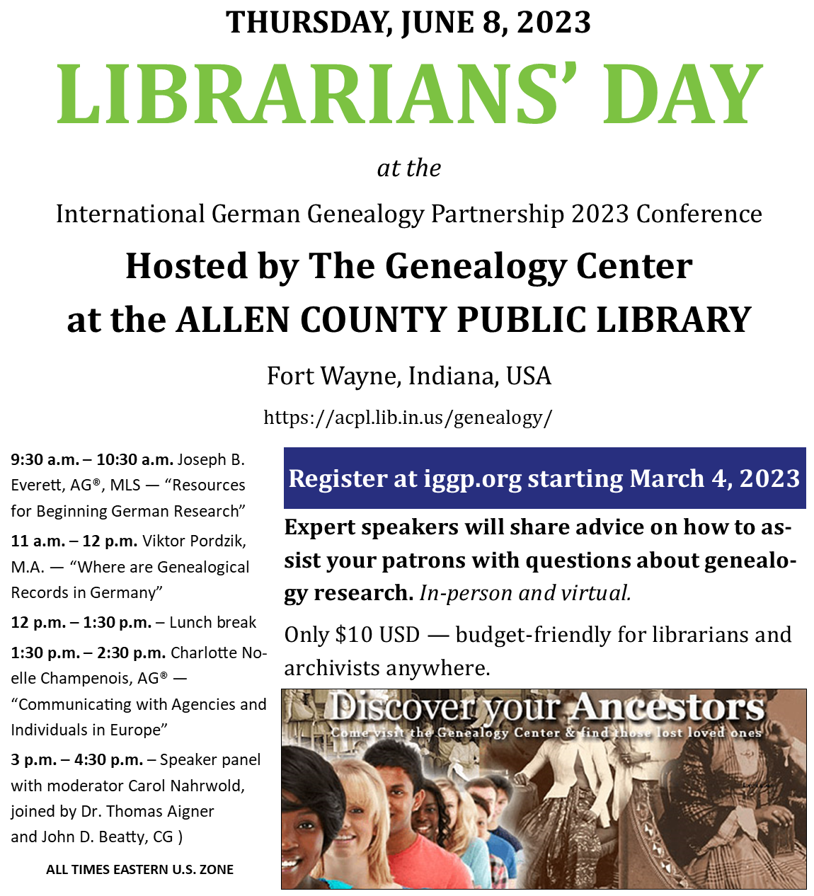Librarians' Day Flyer