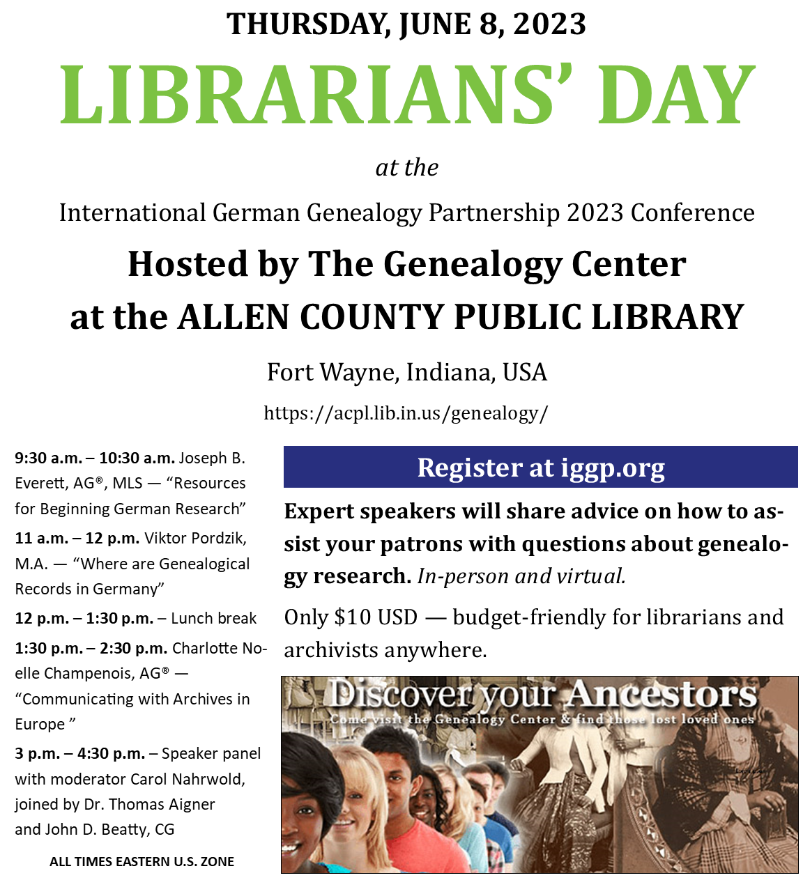 Librarians' Day Flyer